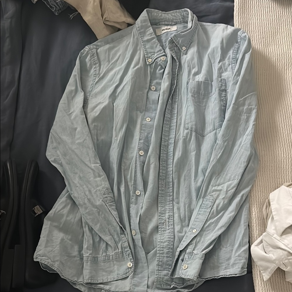 Buck Mason Sky Blue Casual Shirt